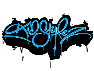 DJ Kidstylez graffiti hand lettering illustration lettering