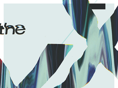 The XX poster concert manipulation music poster scanner the xx typography