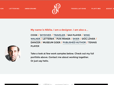 New Portfolio Launched! design dribbble lettering minimalist personal portfolio process responsive showcase typography web design website