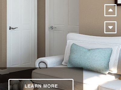 Learn More button home nav slideshow transparent