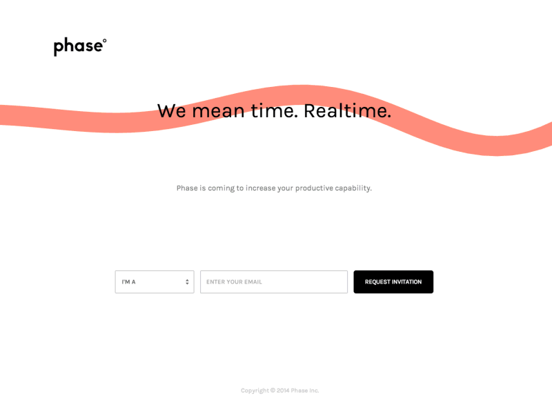 phase landing email gif landing phase subscription wave web