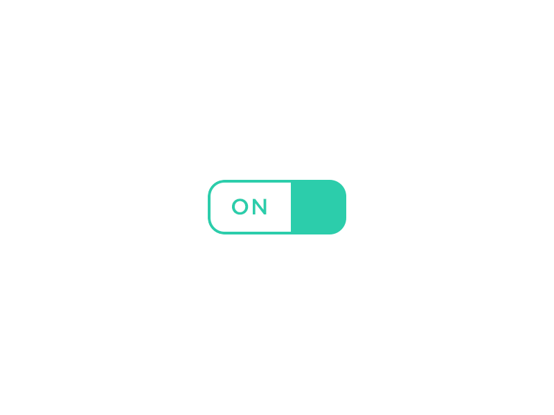 On/Off animation flat gotham switch toggle ui