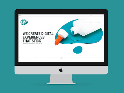 Glue Homepage glue handcrafted paper portfolio scissor web web design