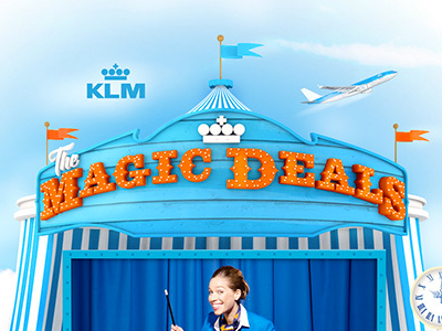 KLM Campaign website c4d design website