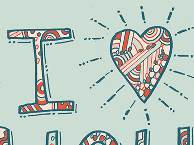 I <3 heart i love lettering
