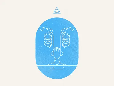 Tired Man face illustration micahburger vector