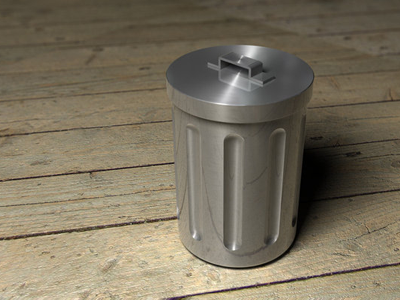 3D Trashcan