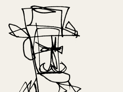 Cowboy cowboy hat illustration man moleskine moustache sketch star