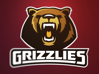The Grizzlies animal basketball bear logo nba sports