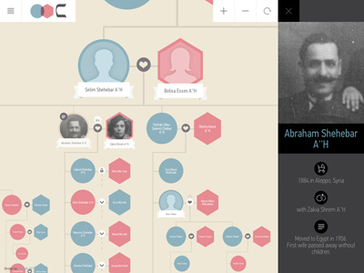 Chehebar Family Tree website family flat tree