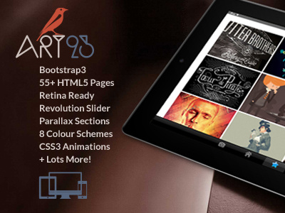 Art23 - Creative Html5 Portfolio Template bootstrap3 html5 responsive themeforest themes