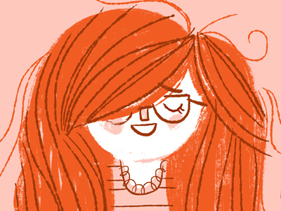 redhead hair illustration kid red redhead