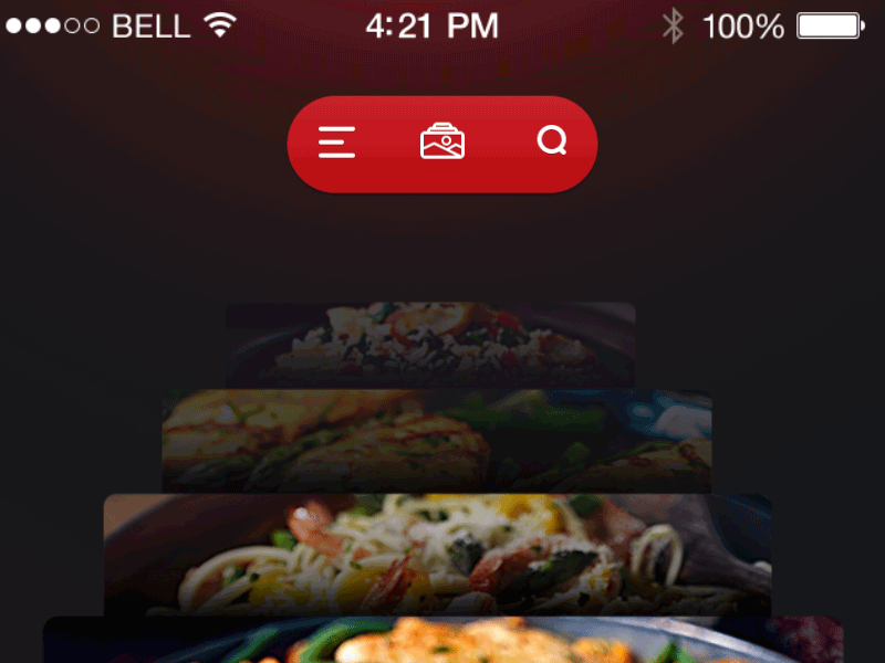 App Animation animation back button ios ios7 iphone mobile motion navbar phone search