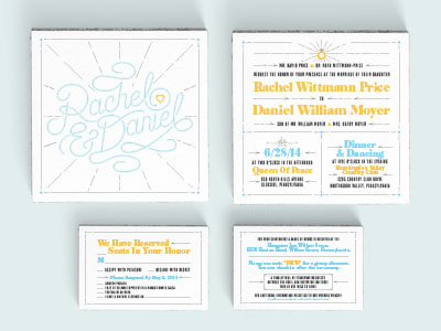 Rachel & Daniel Mockup design mockup type typography wedding