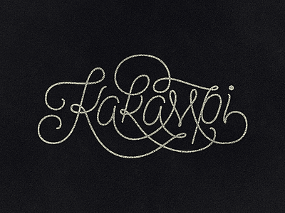 Kakampi branding calligraphy lettering logo textured typography