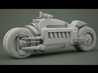 Dodge Tomahawk Clay 3d cgi cinema4d dodge motorbike render tomahawk