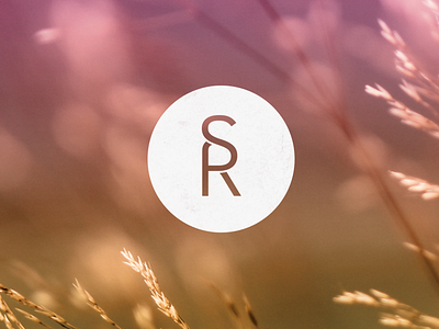 Sarah & Rupert monogram r s typography wedding