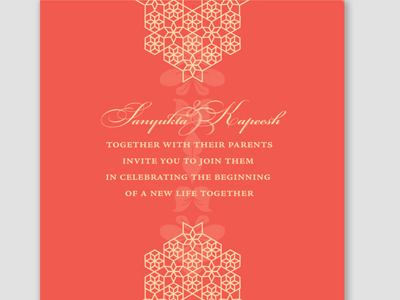 Wedding invitation