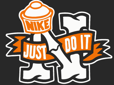 NIKE justdoit letter lettering nike