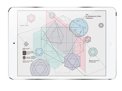 The R. Buckminster Fuller Exhibition Catalog Design digital interactive ipad exhibition guide magazine