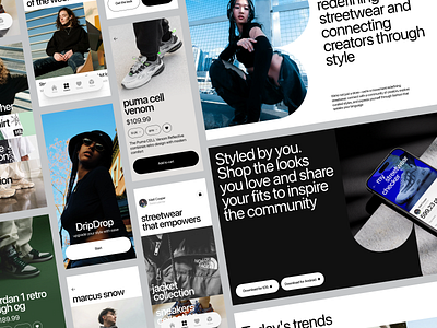 Case Study: Streetwear Ecommerce Product Design animation app design branding design e commerce ecommerce graphic design influencers interface mobile mobile application motion graphics product design social network ui user experience ux ux design web design website