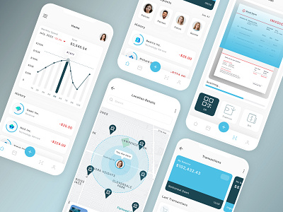 Budget Manager Mobile App UI Kit app banking budget chart design finance mobile payment ui ui design ui kit ux