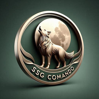 A LOGO OF SSG COMANDO 3d graphic design logo