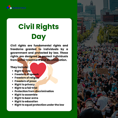 Civil Rights Day civil rights day design freedom graphic design human right human rights social media