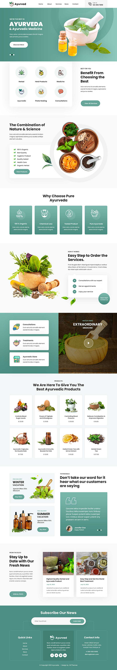 SKT Ayurveda - Free Ayurveda WordPress Theme animation ayurveda branding design graphic design illustration motion graphics theme theme design ui website builder wordpress wordpress design wordpress development wordpress template wordpress theme