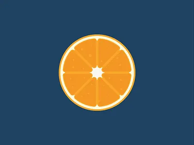 Orange fruit logo orange