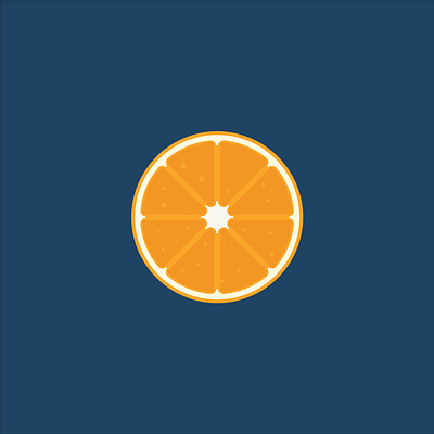 Orange fruit logo orange