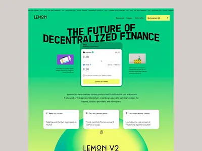 Lemon - Online Trading Platform blockchain crypto crypto trading cryptocurrency currency defi digital wallet finance friendy design informative interface layout design marketplace token exchange trading platform user friendly ux design uxui web3 website