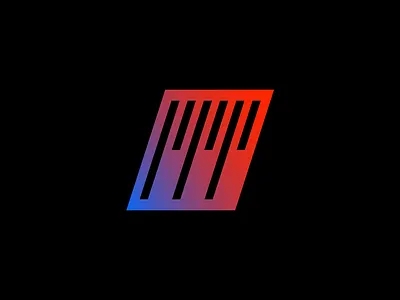 MT abstract logo typography