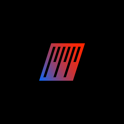 MT abstract logo typography