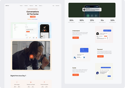 Communication App Landing Page UI Design appdesign chatapp communicationapp communicationui instantmessaging landingpage messagingapp mobileapp networkingapp socialapp ui uidesign uiux userengagement useronboarding uxdesign webdesign