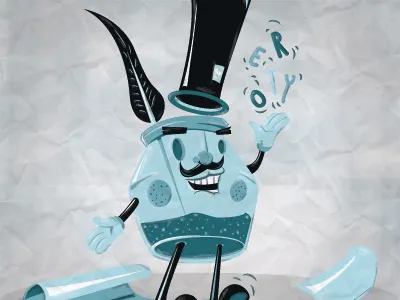 Inkmann christoph zedler illustration ink krid poetry slam