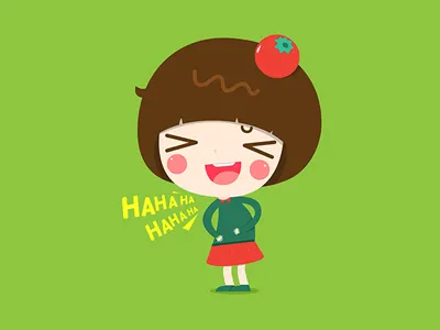 Ha ha ha ha cartoon illustration