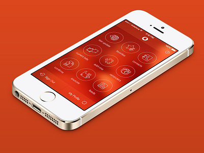 Vodafone Flat Menu apple applications ios apps flat ios menu ios7 ios7 app ios7 iphone app ios7 menu iphone app menu