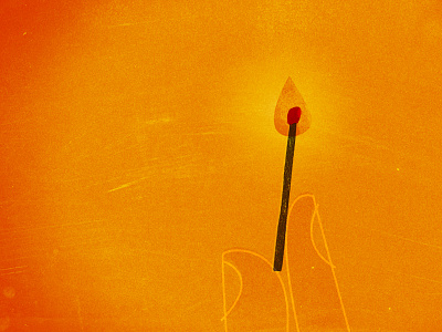 Matchstick finger fire flame hand human illustration light line match matchstick texture