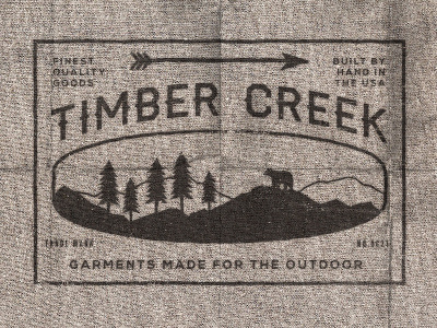 Timber Creek background branding clothing grunge insignia label logos retro template texture vector vintage