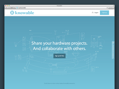 WIP of the new knowable product page blueprint hardware maker product product page