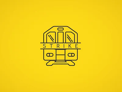 Strike! iconography line line icon london pictogram strike train tube underground
