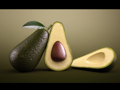 Avocado 3d aguacate avocado cgi cinema4d render