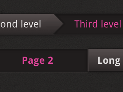 Breadcrumb & Tabbed sub-navigation breadcrumb button dark navigation sub tab tabbed ui
