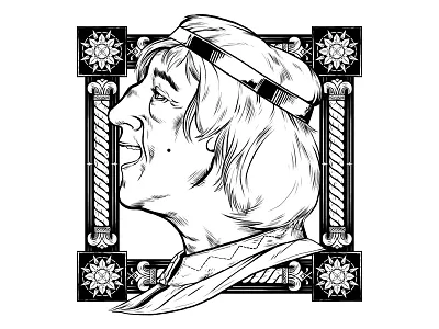 Herbert black and white drawing grail herbert holy illustration monty python photoshop poster
