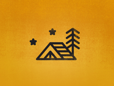 Campin' camping icon nature outdoors symbol