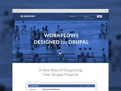 Dropfort Product Landing landing product website