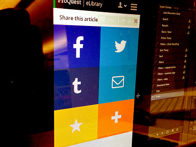 Mobile web comp application flat mobile share