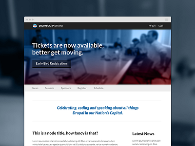 DrupalCamp Ottawa drupal landing responsive website