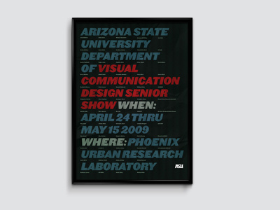 Arizona State University, 2009 GDS 2009 arizona state university poster